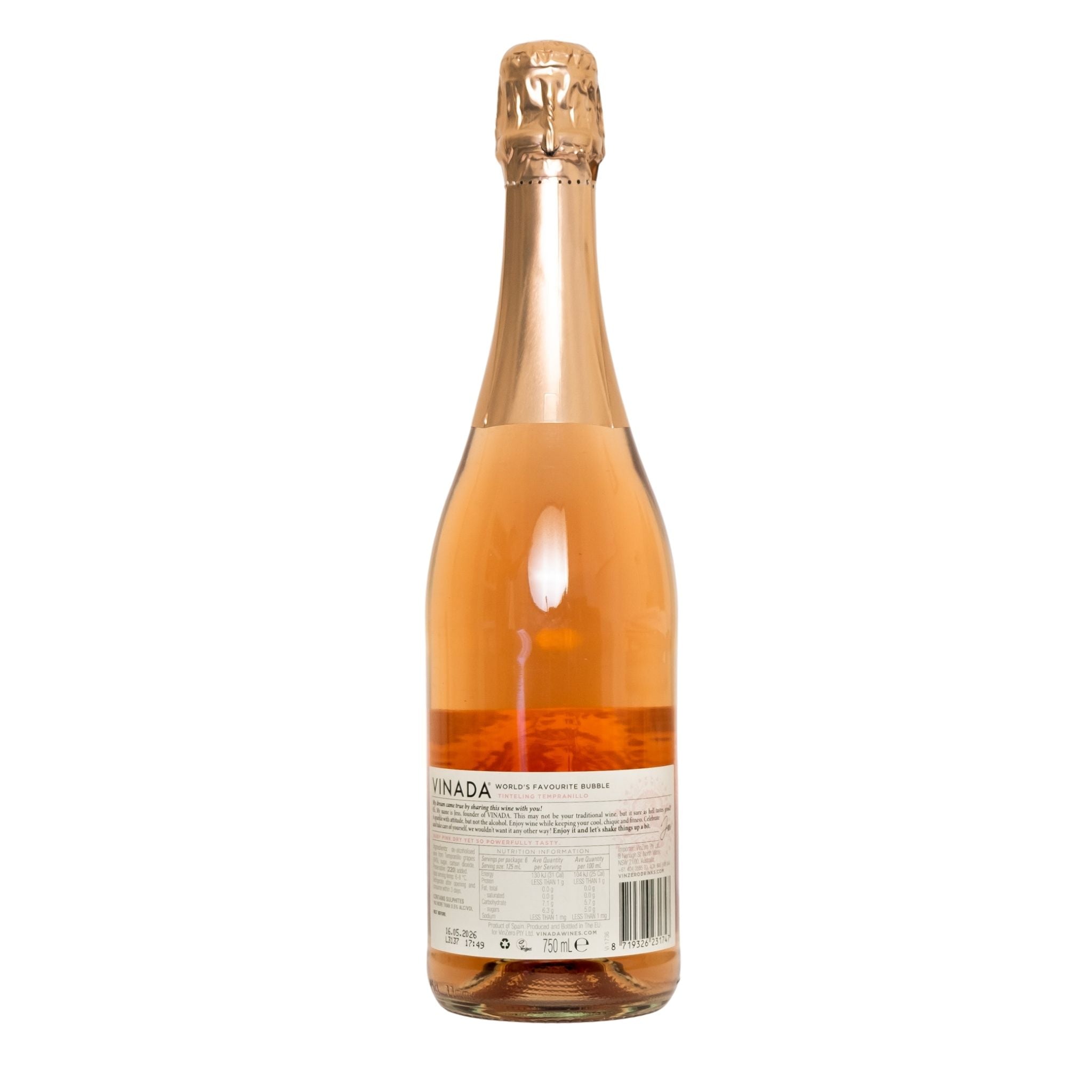 VINADA®-Tinteling Tempranillo Rosé-Wine-2-zerodrop